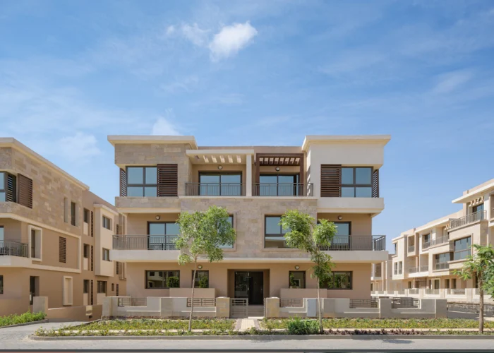 واجهات الوحدات السكنية داخل كمبوند تاج سيتي