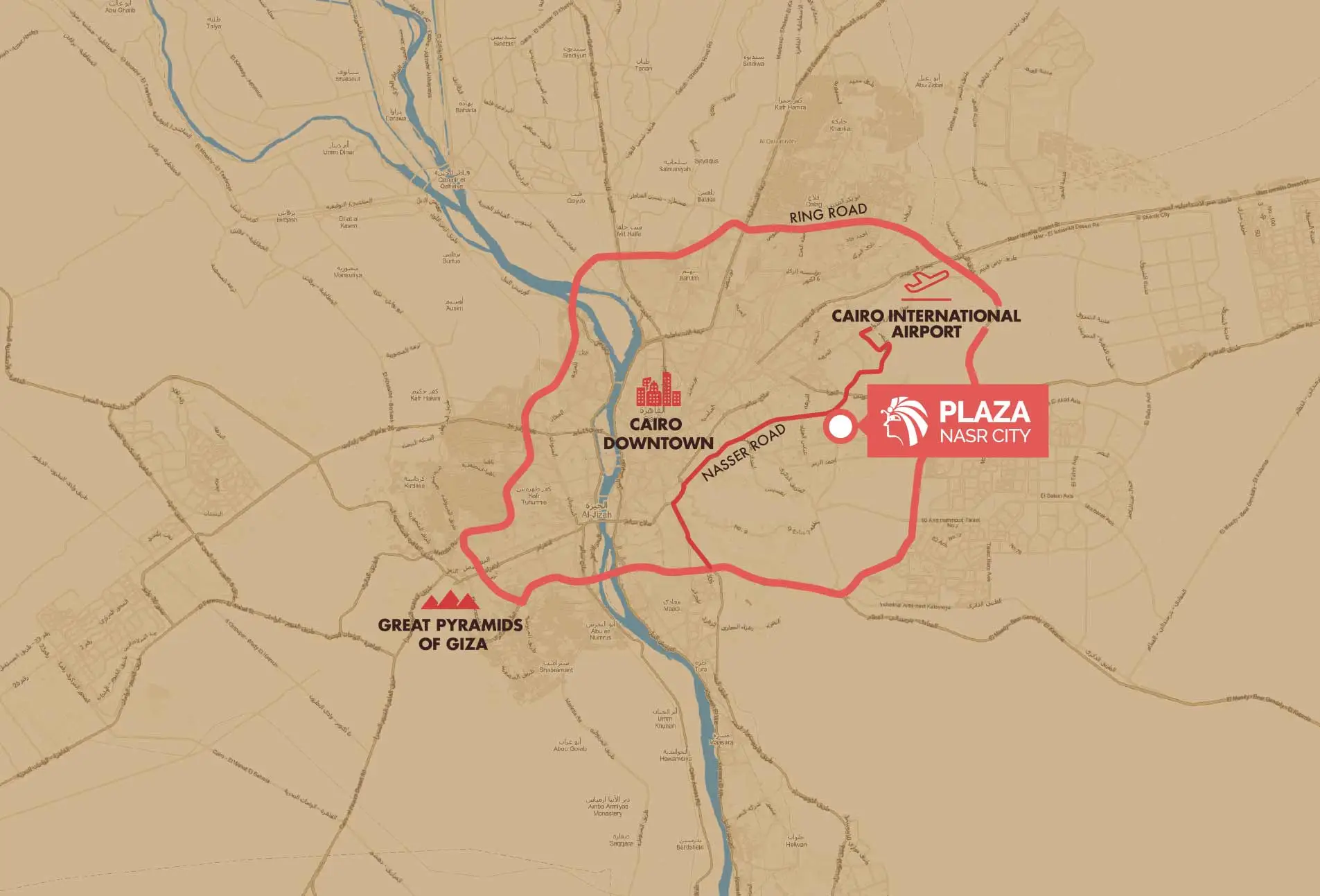 موقع كليوباترا بلازا مدينة نصر