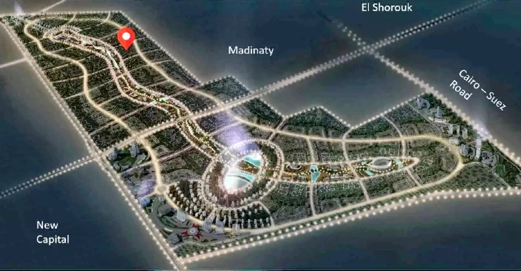 خريطة-كمبوند-بيتا-جرينز-مدينة-المستقبل