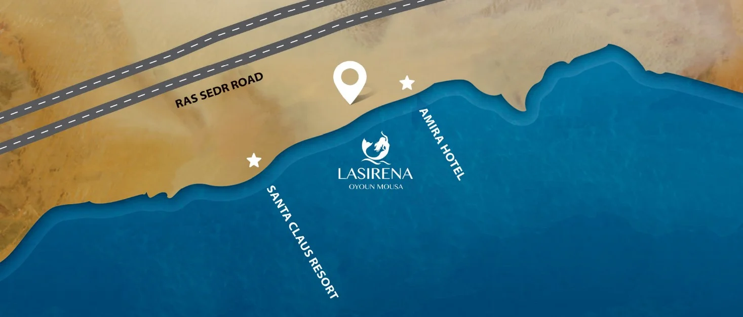 خريطة لاسيرينا عيون موسي