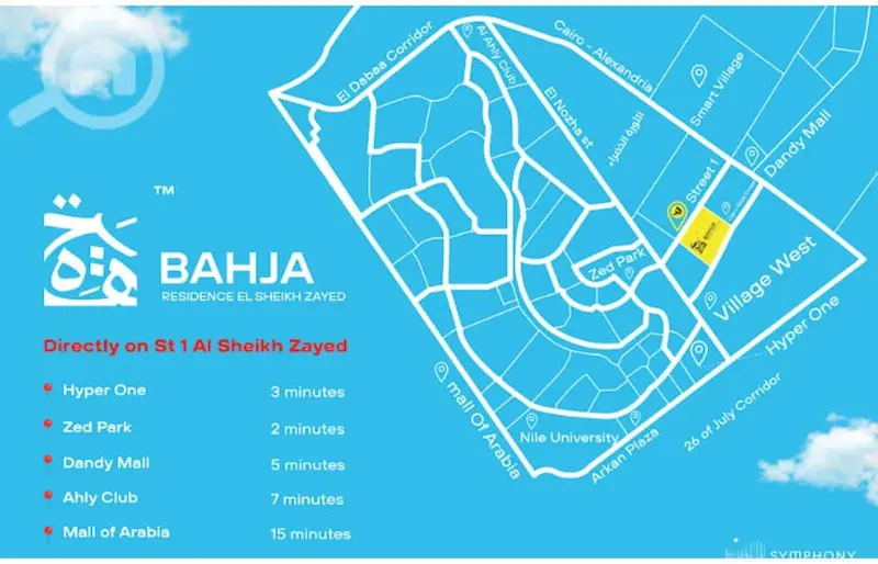 خريطة-كمبوند-بهجة-زايد-الجديدة