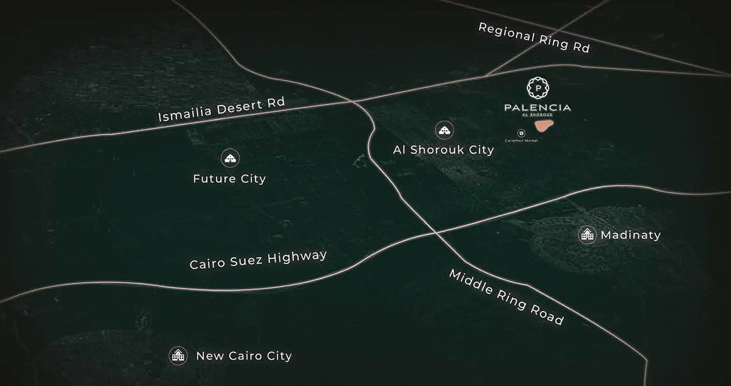 موقع كمبوند بالنسيا الشروق