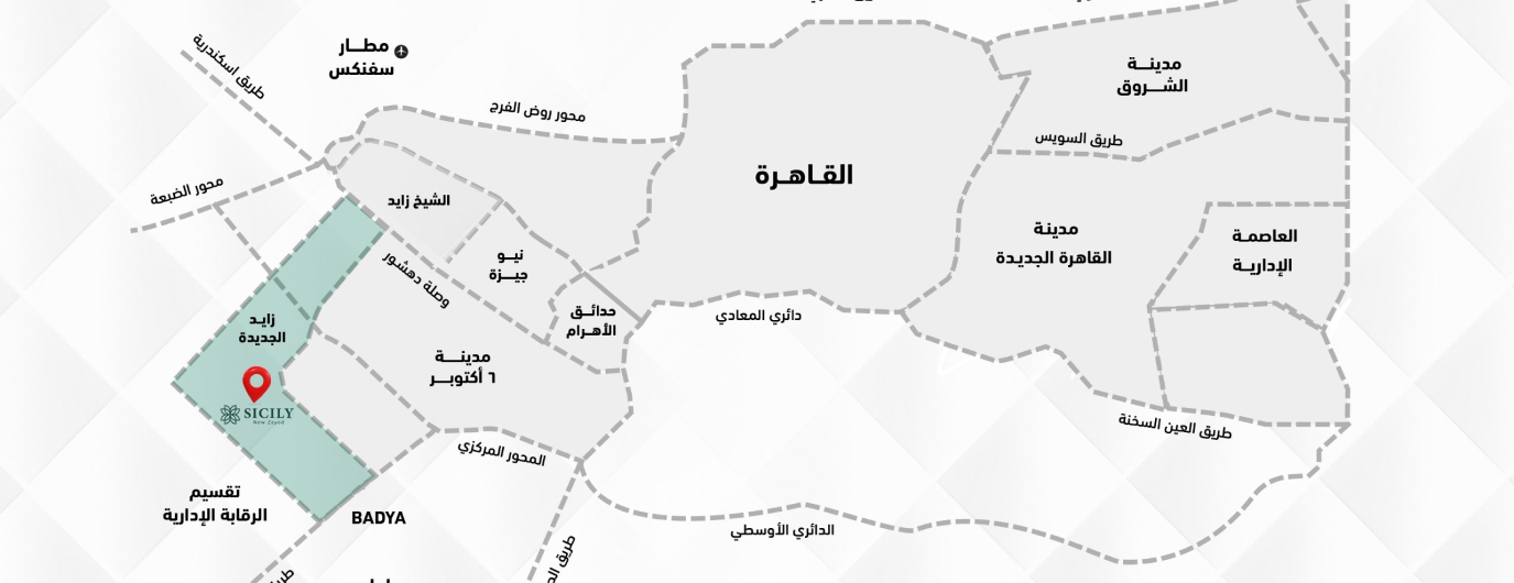 موقع كمبوند سيسلي زايد الجديدة