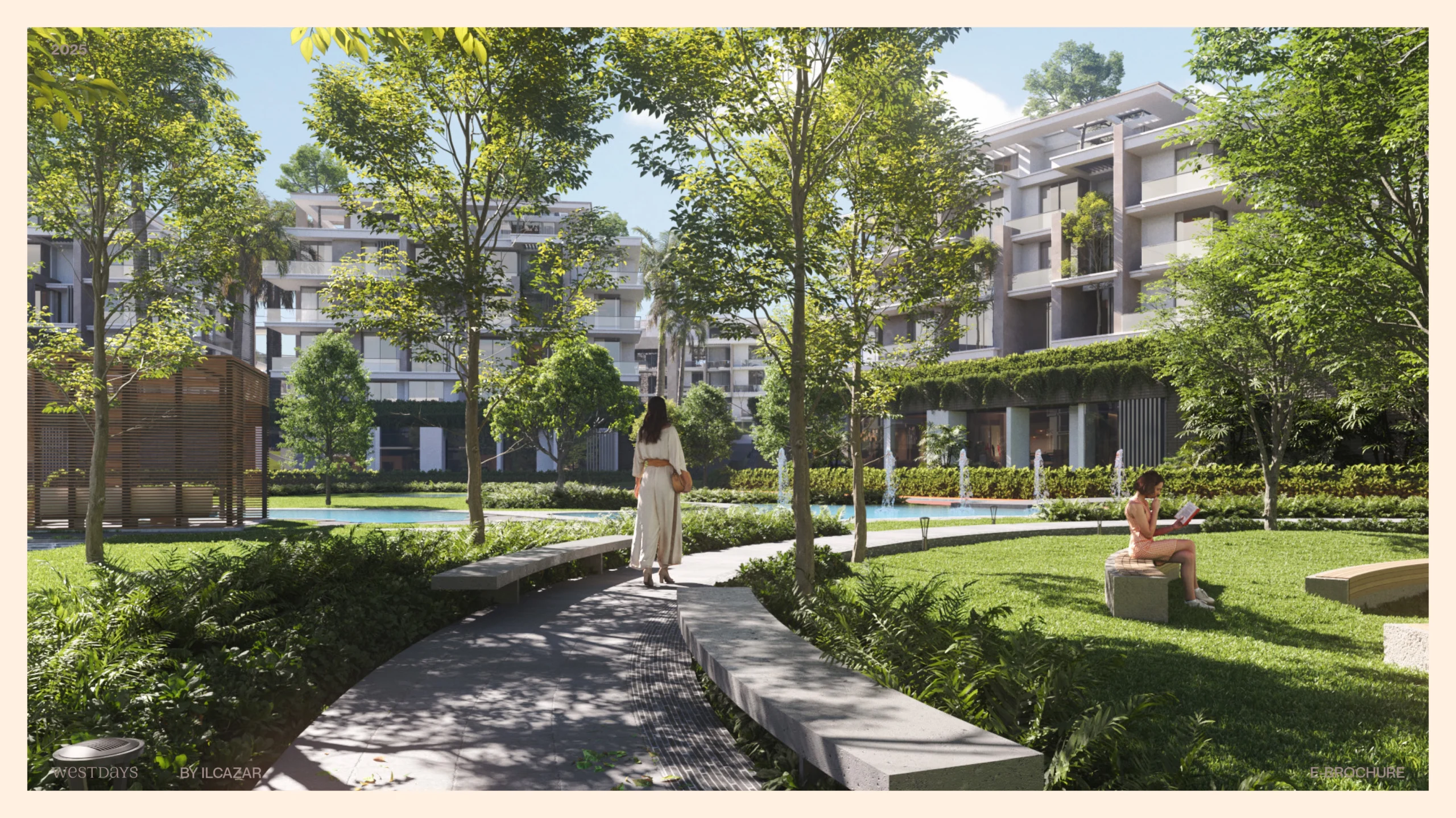 تصميم كمبوند ويست دايز 6 اكتوبر