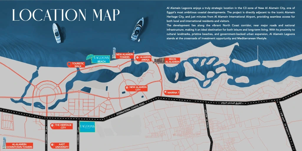 موقع العلمين لاجونز الساحل الشمالي 𝐋𝐚𝐠𝐨𝐨𝐧𝐬 𝐚𝐥 𝐚𝐥𝐚𝐦𝐞𝐢𝐧
