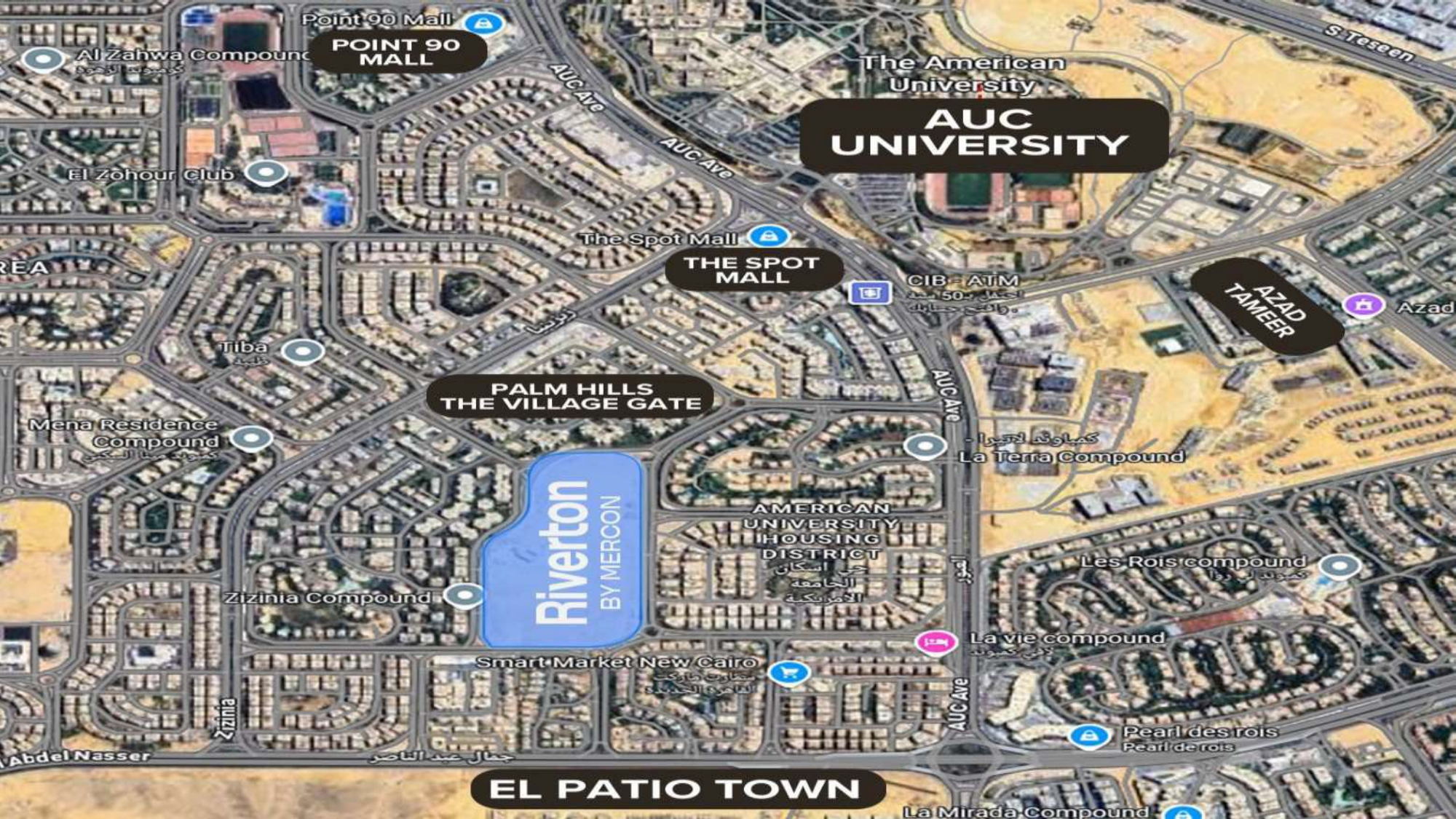 تخطيط كمبوند ريفيرتون التجمع الخامس Riverton New Cairo