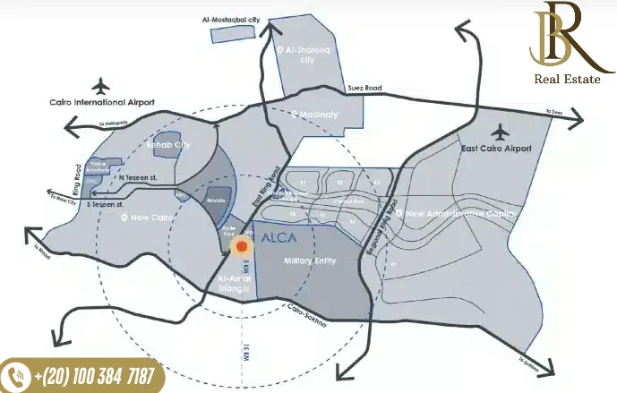 لوكيشن-كمبوند-الكا-التجمع-السادس