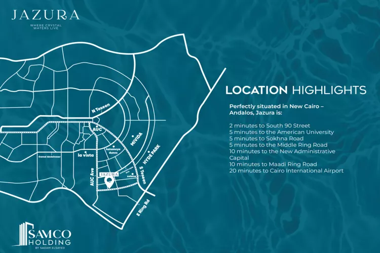 موقع مشروع جازورا القاهرة الجديدة