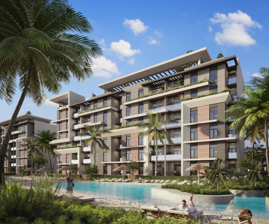 اللاندسكيب والمساحات الخضراء الواسعة في كمبوند فيالي ريزيدنس Viale Residence لإطلالة طبيعية خلابة.