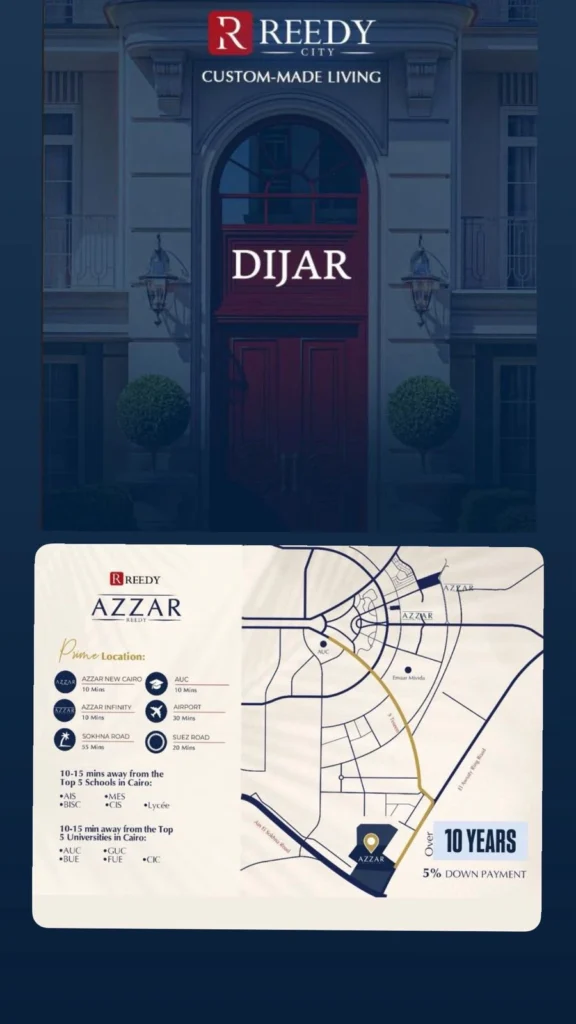 مجتمع سكني متكامل في ريدي سيتي التجمع الخامس