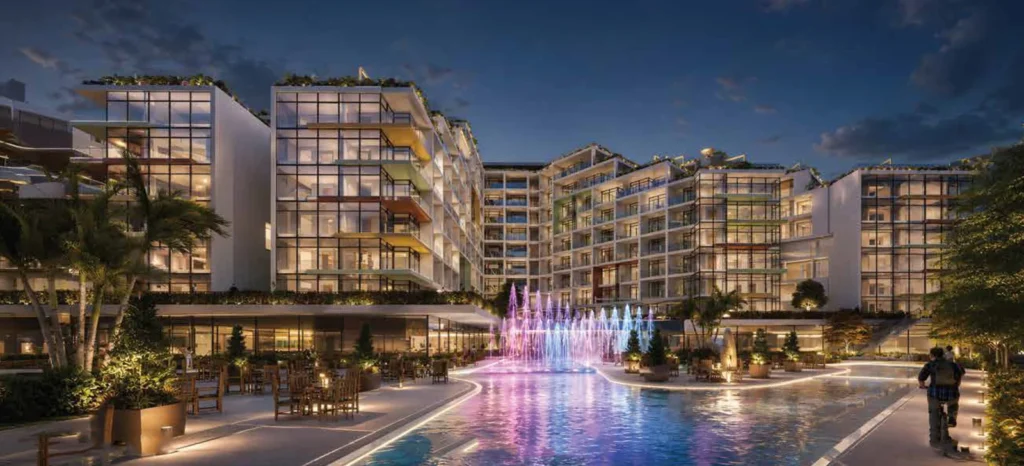 واجهات معمارية حديثة في مشروع Aurevia New Cairo
