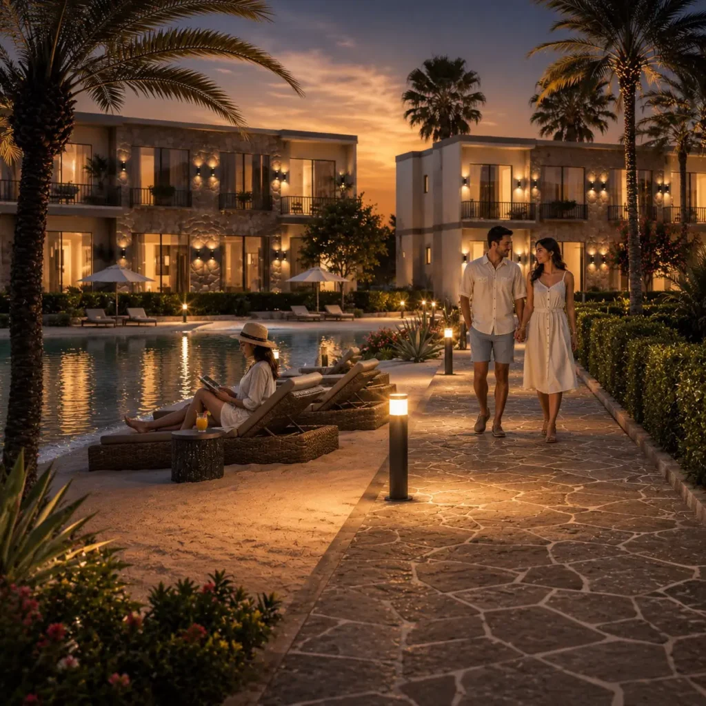 تصميم مشروع Royal’s Ras El Hekma من الأعلى