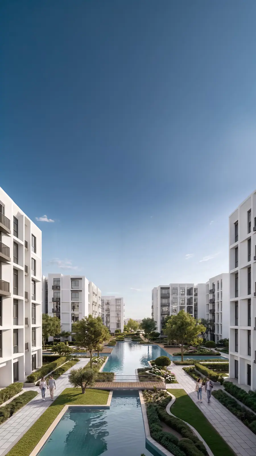 كمبوند واتر واي ويست الشيخ زايد Waterway West شركة ذا واتر واي